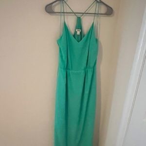 Seafoam Green JCrew Maxi Dress
